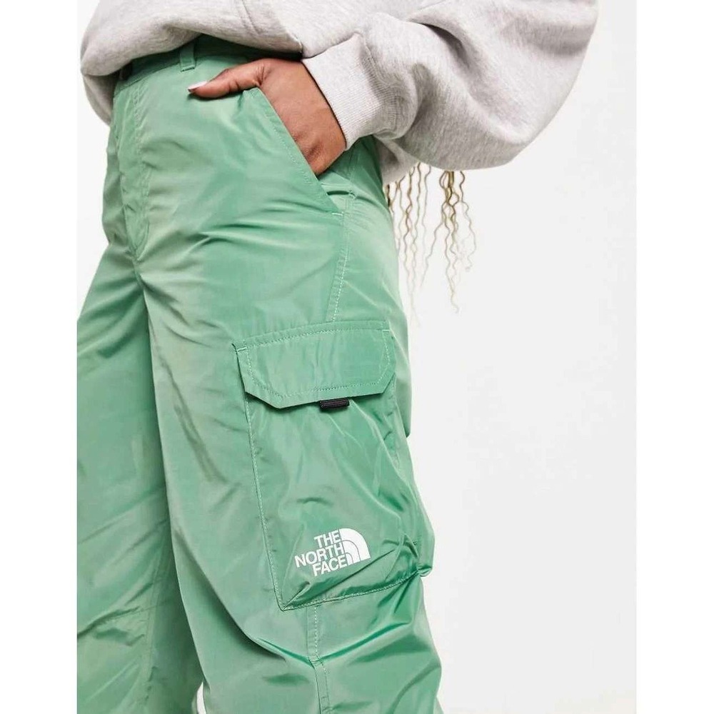 NWT The North Face Womens Green High Waist Winter Cargo Pants Lightweight Size 6